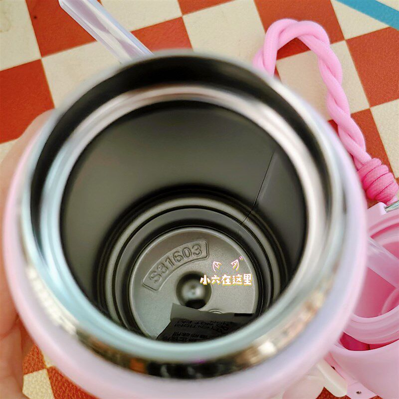 热销GERM小马宝莉儿童316不锈钢保温杯学生水杯吸管直饮两用杯500