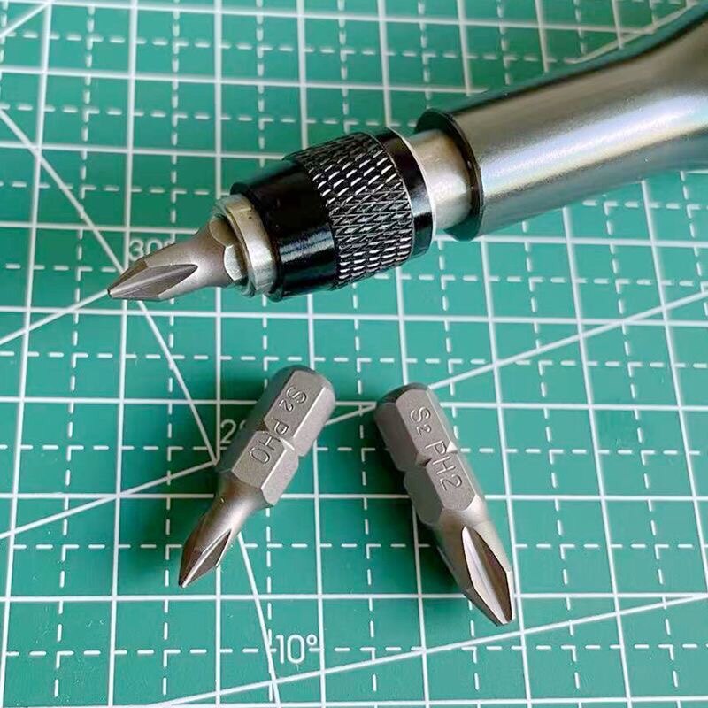 热销自锁螺丝刀手柄全铝合金H6.35mm单用S2加硬批头十字梅花六角