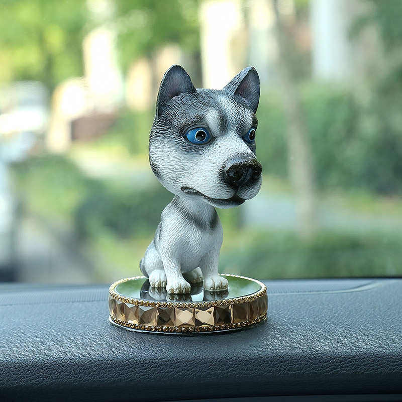 热销汽车载摆件拉布拉多狗狗狗 点狗 摇头 牧羊犬 哈士奇吉娃娃摆