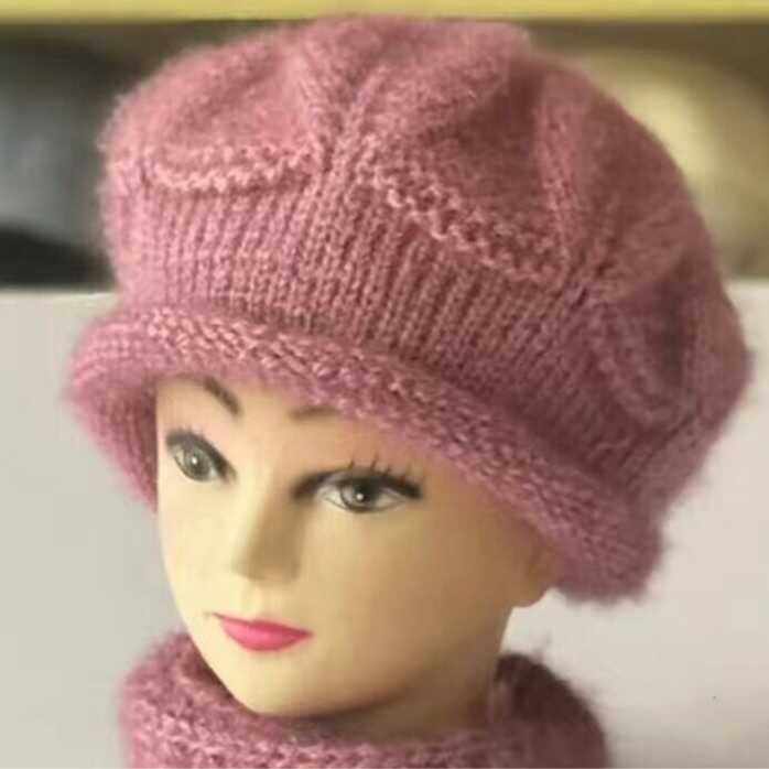 纯手工编织八角帽女士贝雷帽洋气毛线帽护耳骑车保暖风雪帽秋冬季,服饰配件/皮带/帽子/围巾,帽子,淘宝优惠券,粉丝福利购,淘宝优惠卷