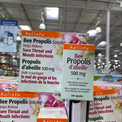 加拿大Holista Bee Propolis天冉黑蜂胶200粒软胶囊/Q