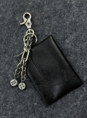 原创cleanfit磁吸黑色小包钥匙扣高级感腰间配饰美式复古裤子挂件