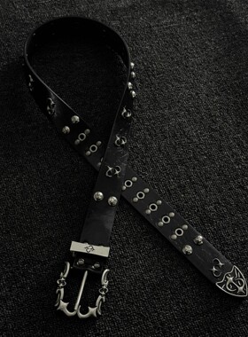 SFSN美国暗黑金属腰带设计美式Vintage手工朋克亚文化皮带男女款