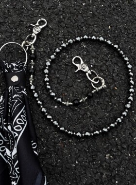 SFSN黑胆石裤巾款腰链复古小众cleanfit个性潮流牛仔裤链腰间挂饰