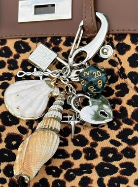 原创海洋系列贝壳包挂件ins少女心高级感设计创意腰间挂饰钥匙扣
