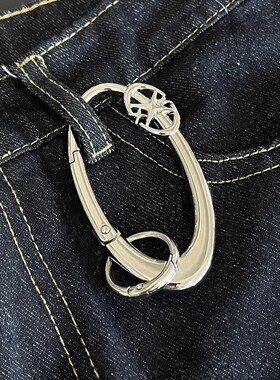 SFSN原创恒星椭圆登山扣金属钥匙扣cleanfit百搭包挂腰间挂件配饰