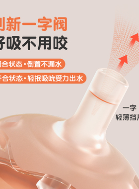 奶瓶奶嘴配件60 70mm宽口径通用型6cm吸嘴超软硅胶吸管重力球配件