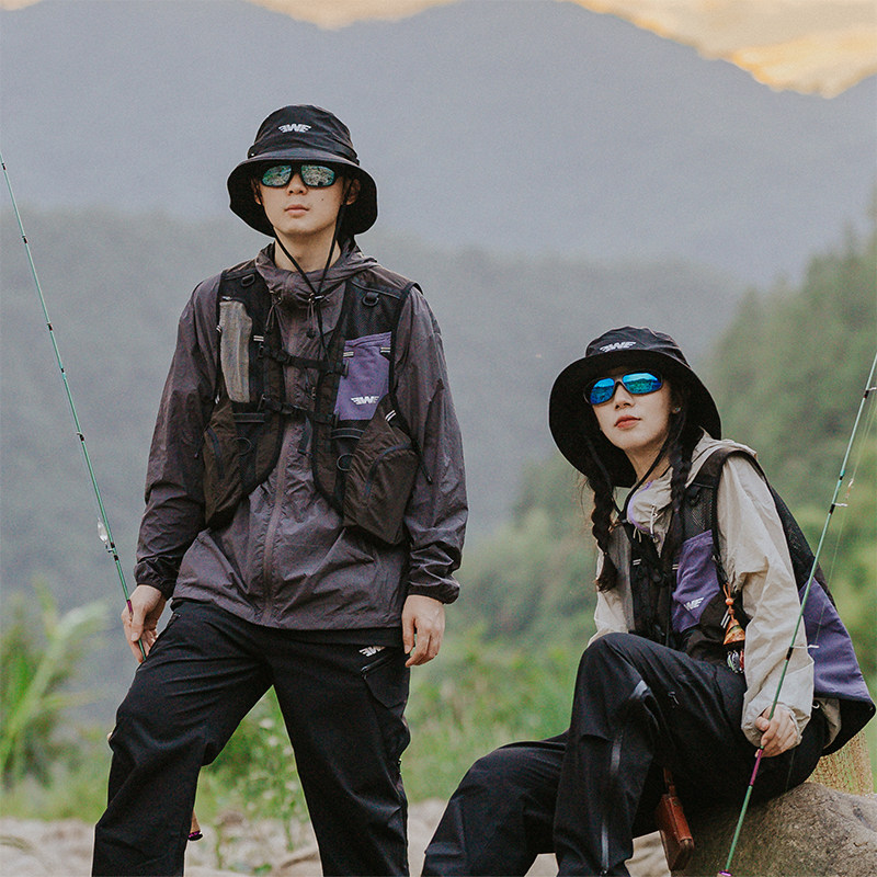 EWE美夏户外多口袋路亚马甲钓鱼登山摄影四季款多功能男士背心