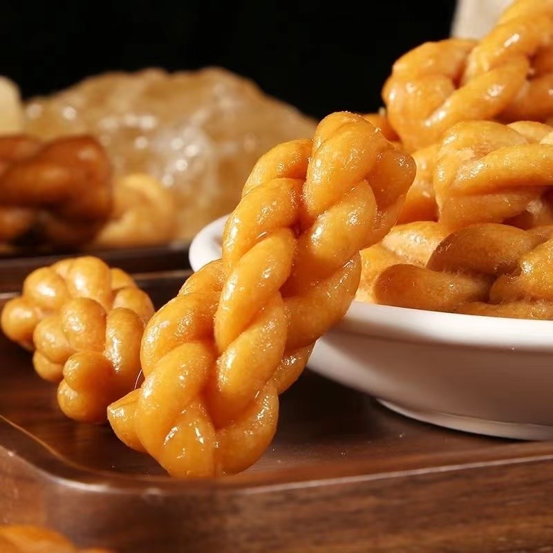 爱乐滋口水小麻花460g袋装网红糕点零食L芝麻味黑糖味蜂蜜味小吃