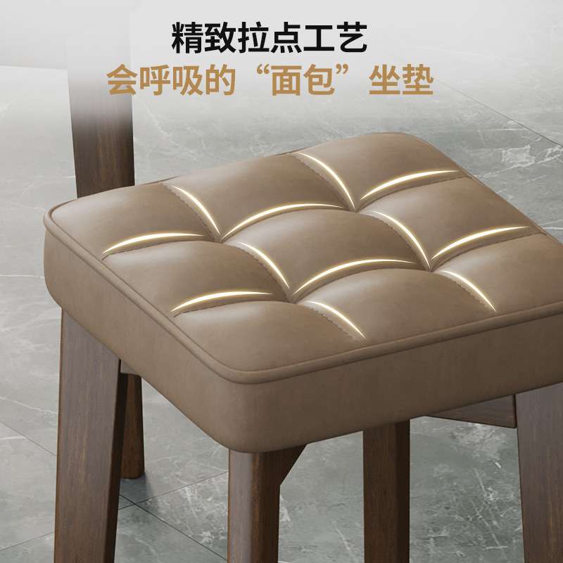 家用方凳复古实木凳子客厅圆凳轻奢可叠放餐桌椅子简约木头小板凳