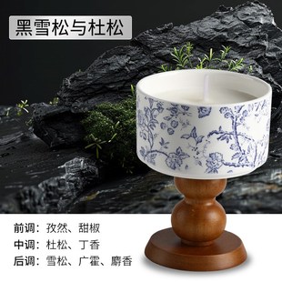 饰礼品摆件 香薰蜡烛礼盒f创意实木陶瓷高级感礼物生日伴手礼装