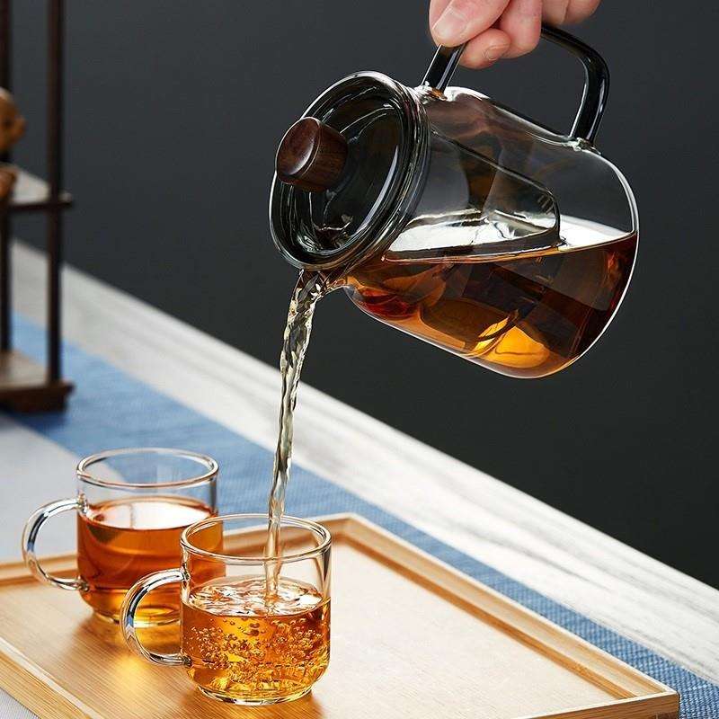 玻璃茶壶耐高温茶水分离花茶泡茶器过滤茶水壶红茶具套装