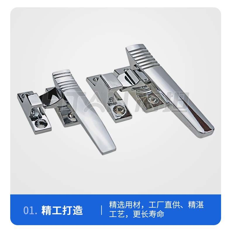 304不锈钢旋转迫紧密闭门把手工业设备重型门锁手柄锁PL022-1-2-3