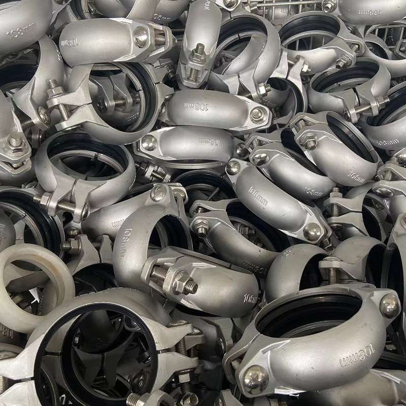 沟槽卡箍304不锈钢卡箍304钢卡拷贝林卡箍316LPN10PN25现货供应