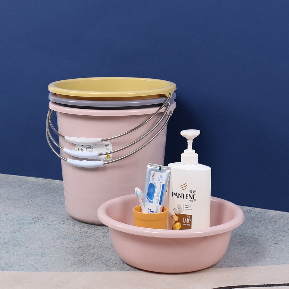 同享水桶加厚塑料水桶批发洗衣组合盆桶提桶号大小宿舍洗澡手家用