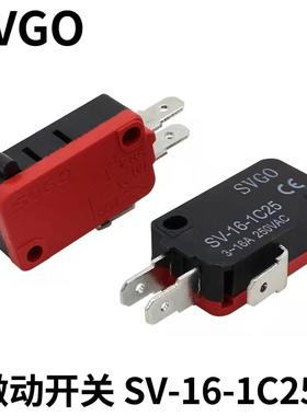 SVGO微动开关SV-16-1C25 点动限位开关 TFS-201 FS-3脚踏开关芯子