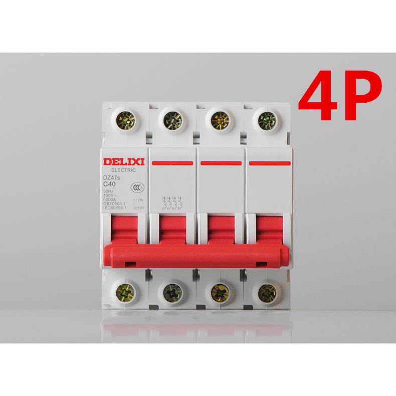 德力西D型63空气开关DZ47S断路器1空开2电闸3三相4P空开32A380V