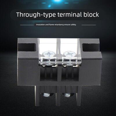 新能源贯通式端子充电桩接线端子75A600V带防尘盖穿墙式连接器