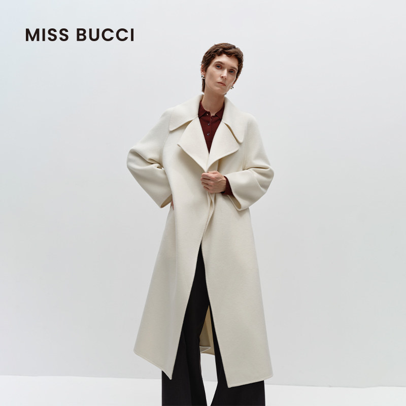 MISS BUCCI 秋冬长款羊绒大衣