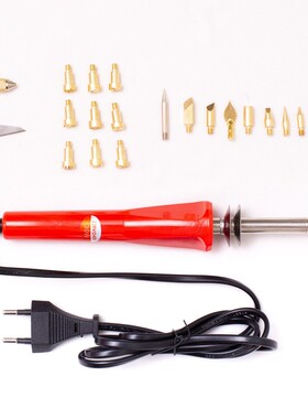 厂家28件式恒温电烙铁套装可调CSQ温外热式0W烙画笔握雕刻电3烙铁
