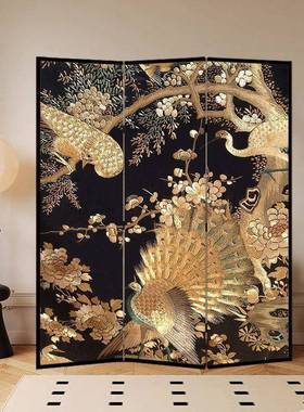 法办式古屏风隔断客厅折叠移动复公室WRD玄关卧室遮挡折屏中可古