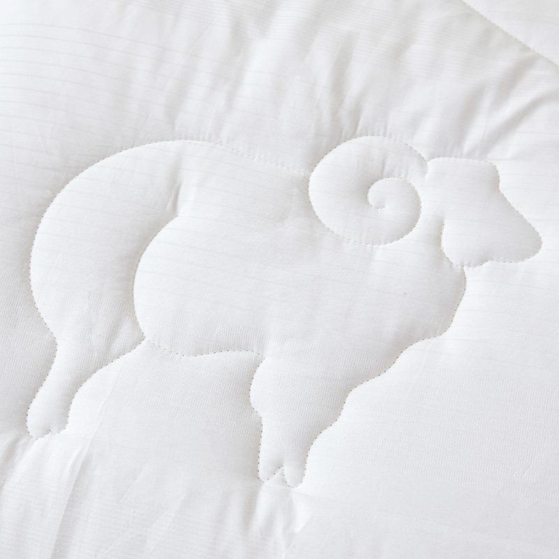 A类80S全棉提花洲全棉澳洲羊毛被纯棉绒被子加澳被厚保暖冬被冬羊