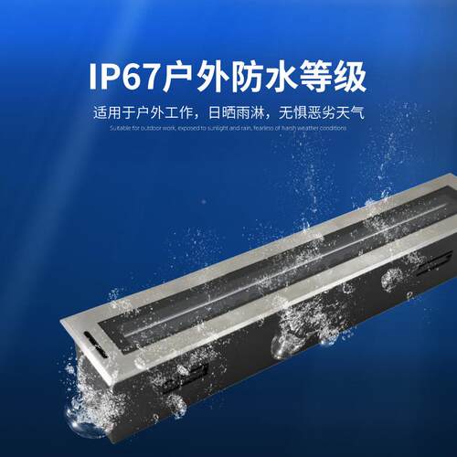 地条形埋灯户外嵌入观式墙灯防水洗广场地面景不锈钢地GS0004-8砖