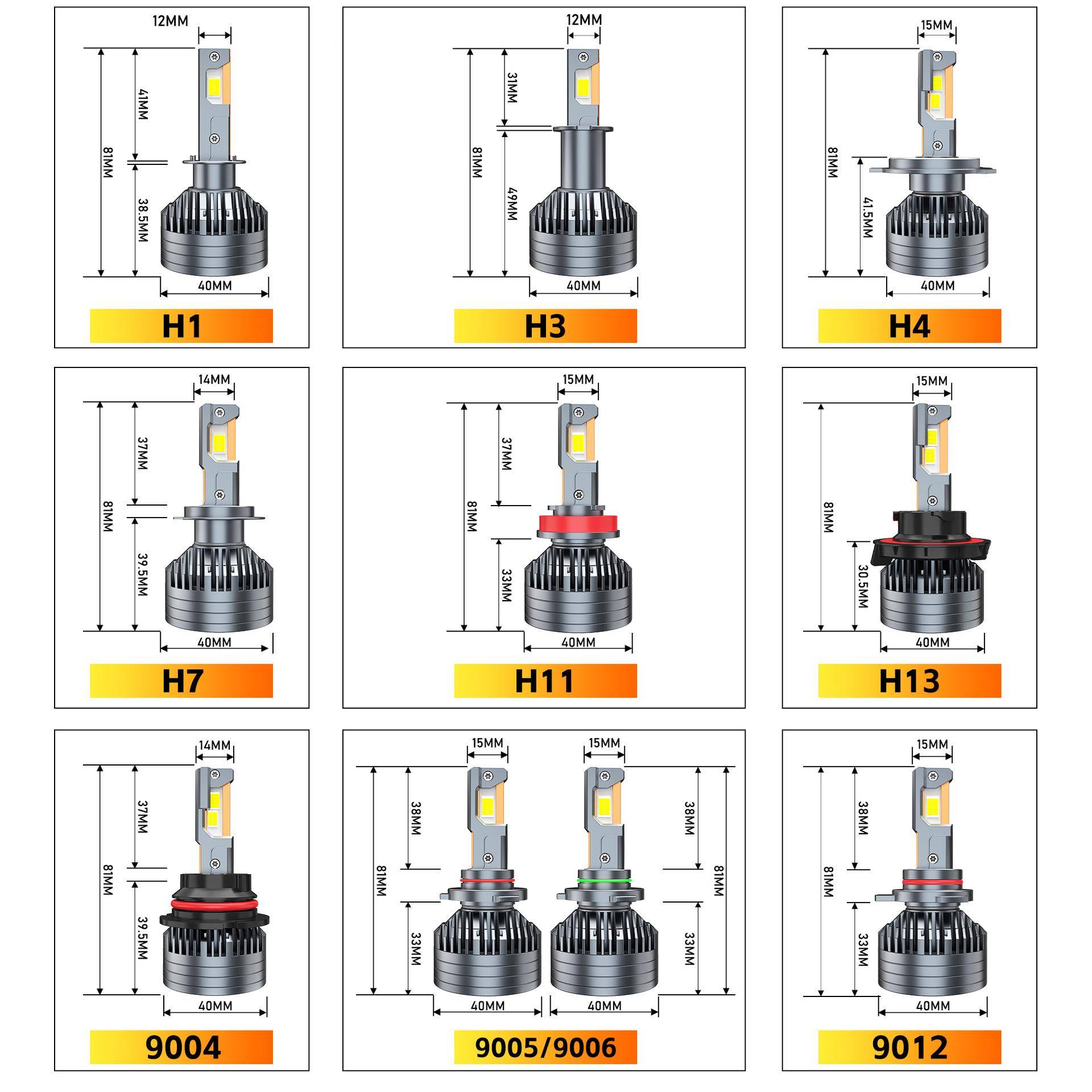 240W新款H12双D铜管LE前大2灯超亮汽聚光H1大功率车前大灯高远近