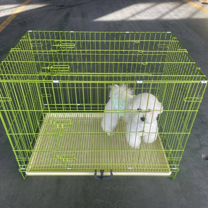 新纳米折叠锈笼宠物笼狗子笼不运输款家用加粗烤Dh6W9DYO漆狗