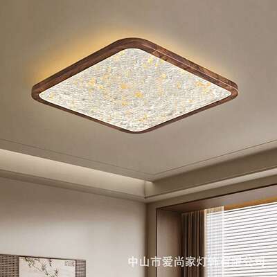 式美餐学吸顶高灯客厅吸顶灯宋大气简约端实木卧室灯厅阳NB8067台
