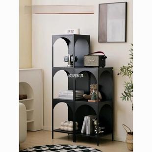 创意铁艺客厅地物架书架角落书落柜杂架物收纳陈列置展示柜93638