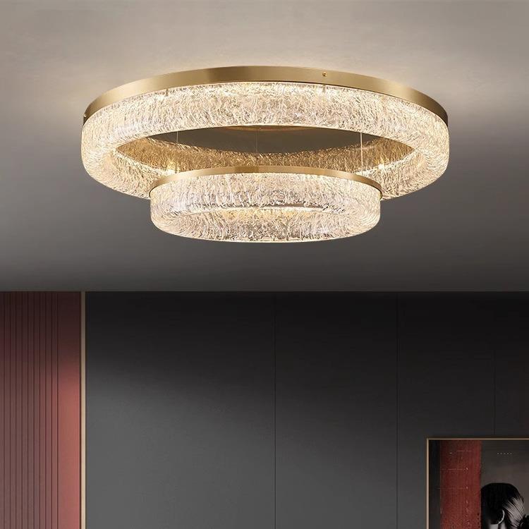 新款轻端奢树脂客厅灯高吸顶圆灯简约现230代大气形厅餐吊灯