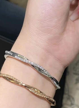 源400+！纯元代工出口 莫比乌斯手镯 合金电镀白金 这质感太好了