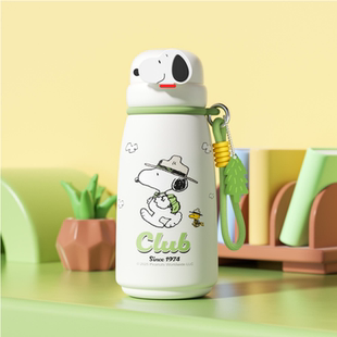 史努比双饮保温杯保温杯吸管杯便携大容量水杯