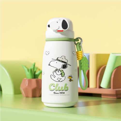 史努比双饮保温杯保温杯吸管杯便携大容量水杯