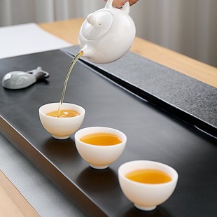 功夫茶具石茶海 厂家家用办公乌金石茶t盘 大号茶台简约石茶盘