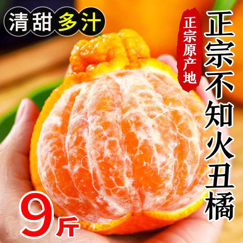 正宗四川不知火丑橘时令应季新鲜水果现摘发货整箱当季丑八怪橘子