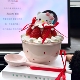 2025圣诞节helloKitty草莓碗蛋糕装 饰kt猫陶瓷碗甜品草莓蛋糕碗