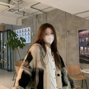 HVIVI慵懒风针织开衫毛衣外套女加厚小众设计感小个子上衣秋冬