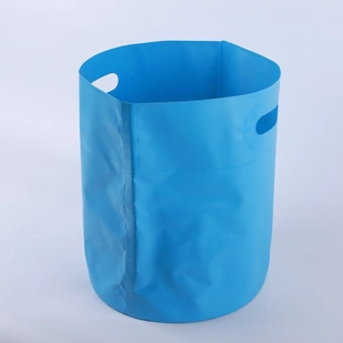 折叠提水桶泡脚桶收纳水袋钓鱼桶加厚PVC夹网布户外水盆塑料便携