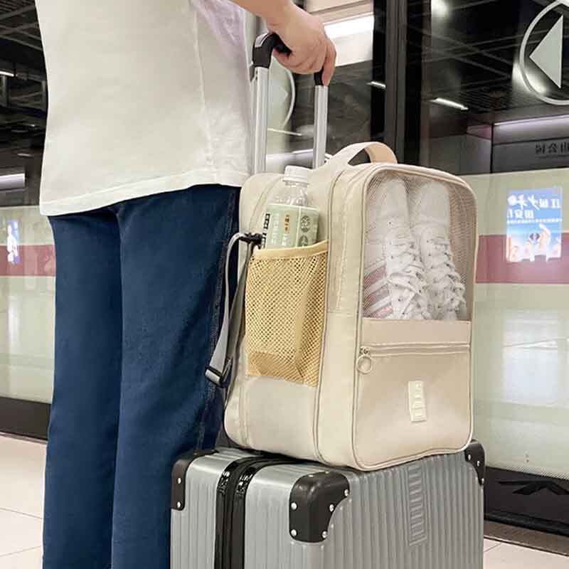 行李箱鞋包鞋套收纳盒防尘装鞋子球鞋斜跨鞋子收纳袋出差旅行便携