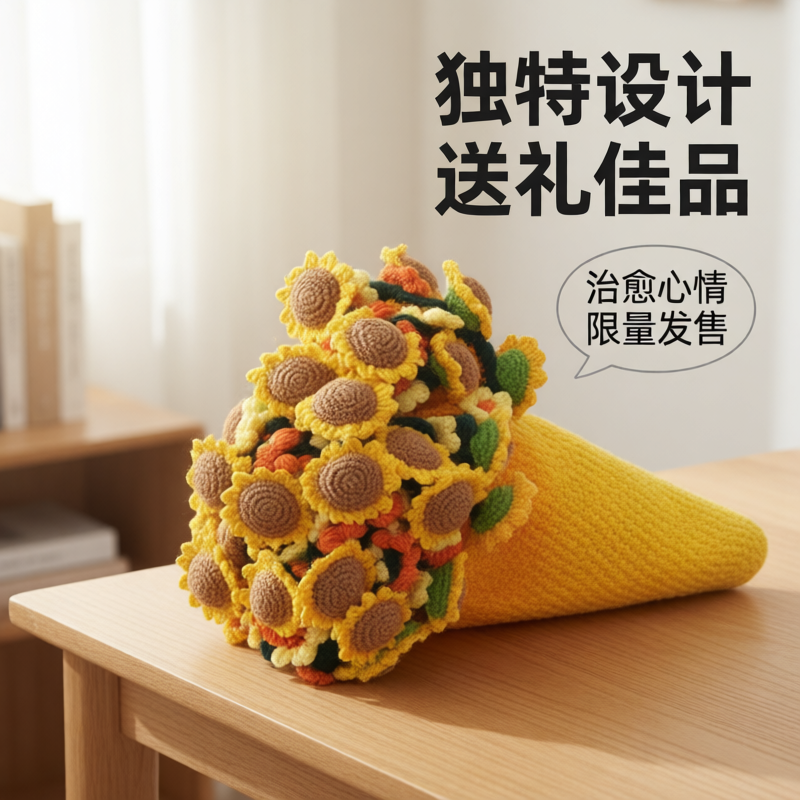 高考寓意好的礼物生日女生送女孩毕业中考金榜题名一举夺魁向日葵