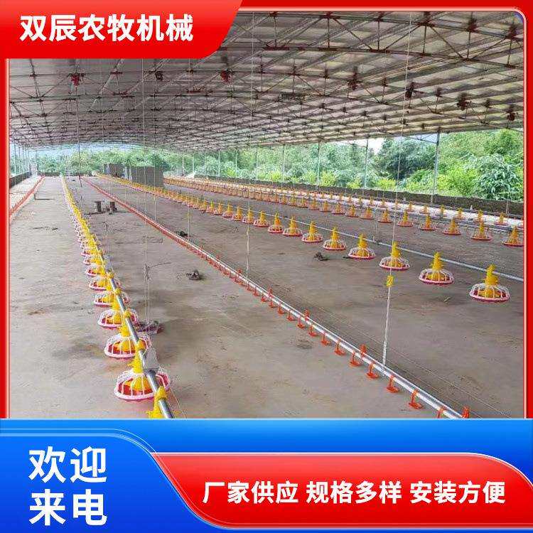 水线料线散养肉鸡设备易于组装可升降大型养殖用喂料设备