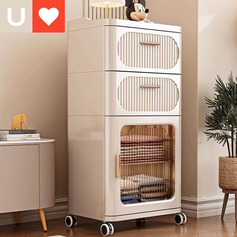 友耐法式抽屉柜收纳柜家用夹缝客厅侧边床头柜可移动置物储物柜,3C数码配件,USB灯,淘宝优惠券,粉丝福利购,淘宝优惠卷