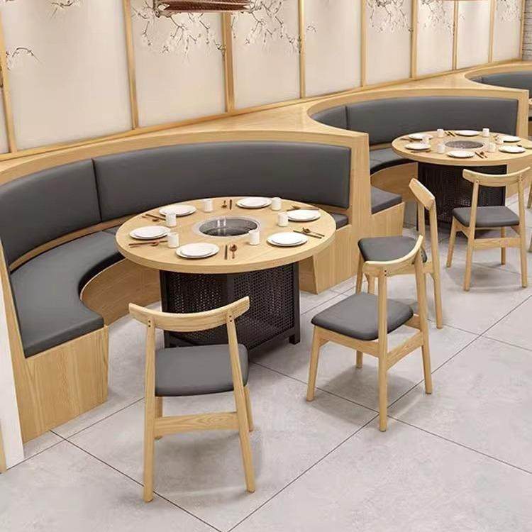 自助餐厅烤肉串串火锅桌电磁炉一体桌椅餐厅烤肉店桌子卡座沙发,3C数码配件,USB灯,淘宝优惠券,粉丝福利购,淘宝优惠卷