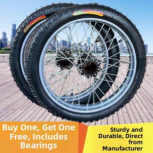 德国进口工地斗轮实心轮加厚施工小车橡胶高负荷斗钢环