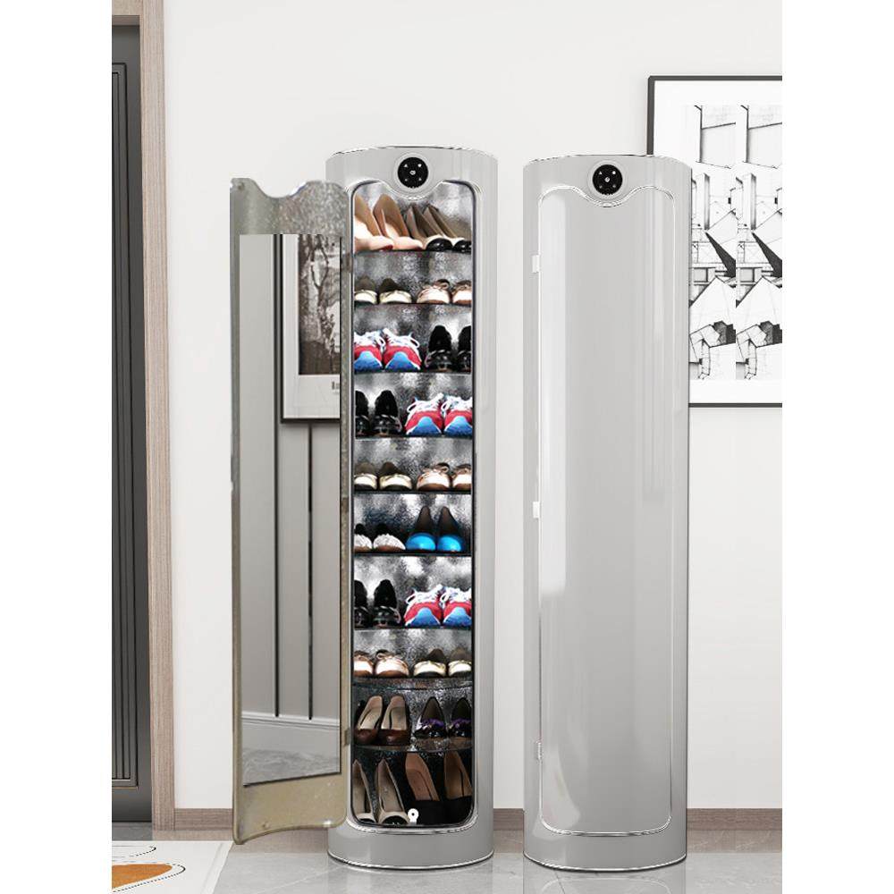 新款2025智能杀菌消毒创意旋转鞋柜家用门口高立式鞋架圆形圆柱,收纳整理,鞋柜,淘宝优惠券,粉丝福利购,淘宝优惠卷