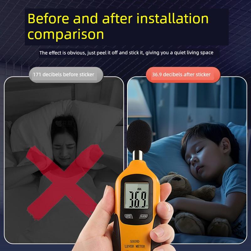 隔音棉墙体室内隔音板家用下水管隔音棉静音吸音棉自粘贴隔音材料