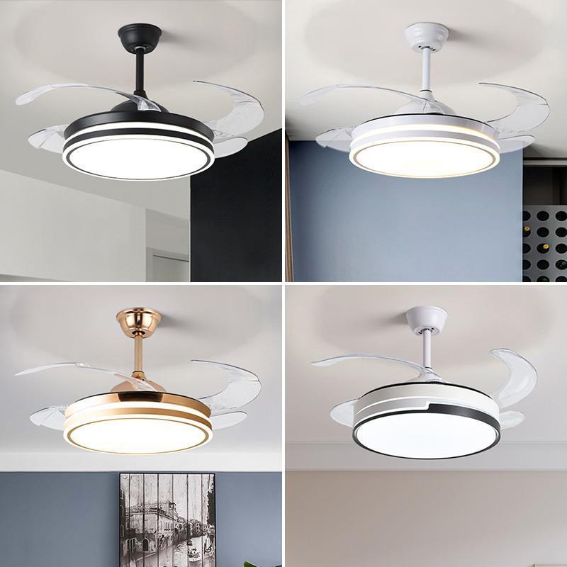 隐形吊扇灯家用一体吊灯吊扇灯2025年新款大风力静音饭厅吊扇灯