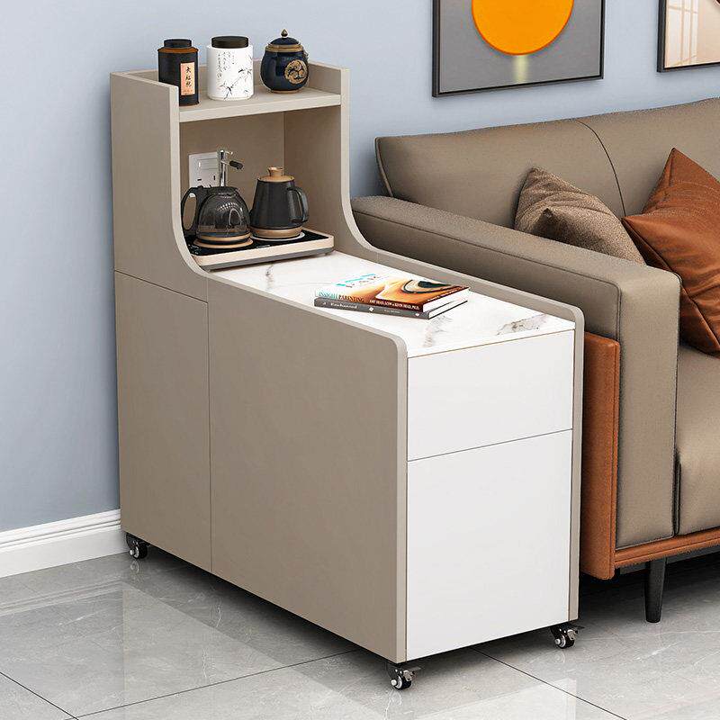 岩板沙发边柜侧边柜客厅家用茶水柜现代简约角几收纳柜可移动边几